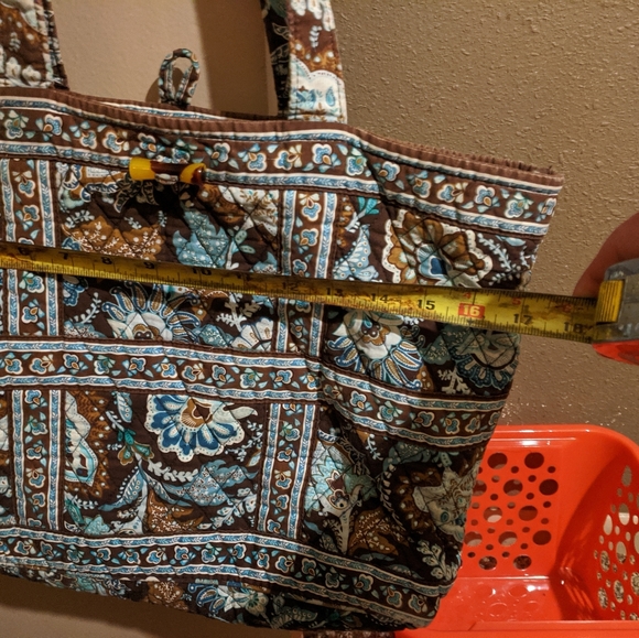 Vera Bradley Retired Java Blue Patterned Tote - Picture 7 of 7
